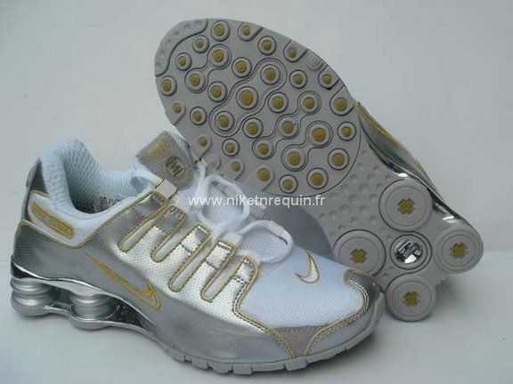 Argentee Chaussures Nike Shox Nz